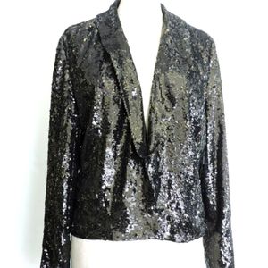 Women's Le Chateau Sequin Blazer - Size L